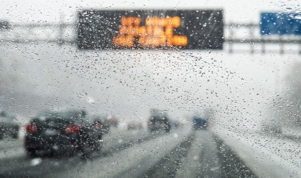 Unsafe driving for weather condition